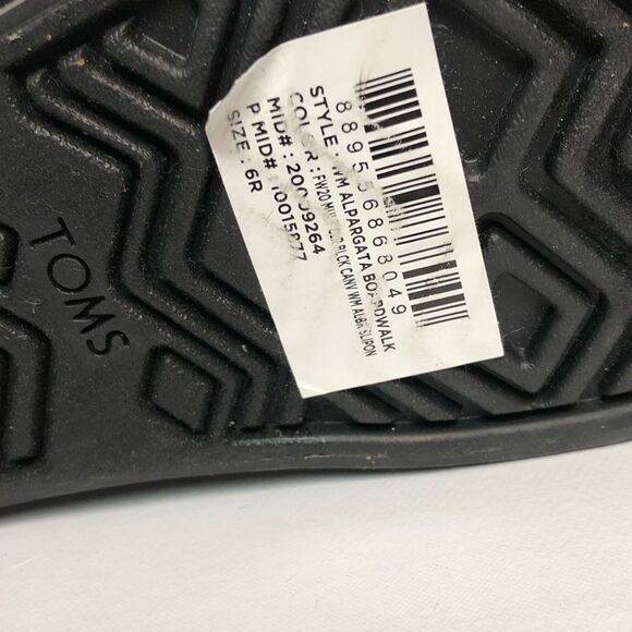 Toms Alpargata Boardwalk Multicolored/Zebra Platform Slip on Sneakers Size 6 - Picture 5 of 6